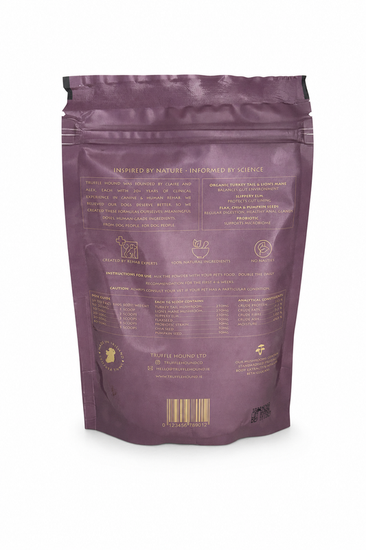 Truffle Hound Advanced Digestive Health pouch, back view